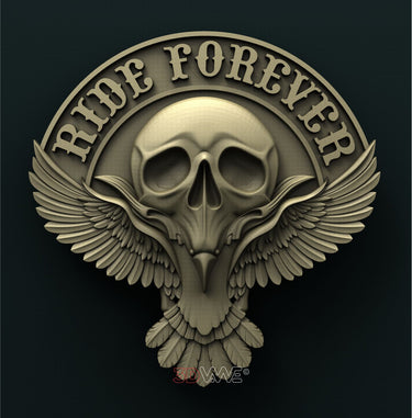 BIKER SKULL 3D STL 3DWave